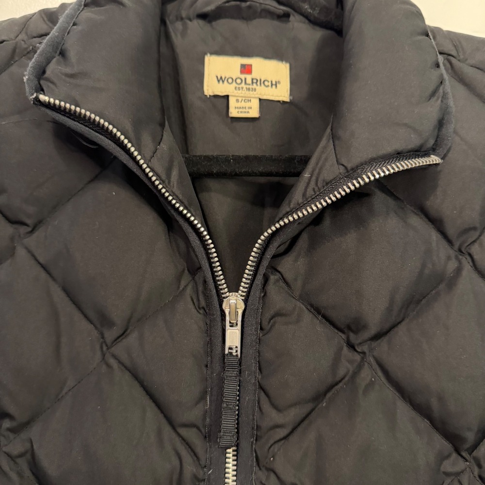 Vintage Woolrich Black Diamond Gorpcore Quilted Preppy Outdoor Puffer Vest S - Picture 4 of 6